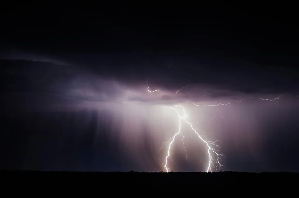 stock photo of lightning, dark night, storm by Brandon Morgan on unsplash