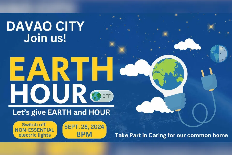 Davao City Earth Hour 2024 poster