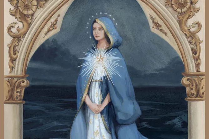 Mary Star of the Sea by Artist Bernadette Cody-Carstensen