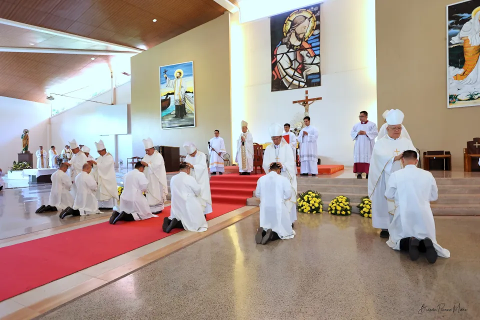 Ordination to the Diaconate of six seminarians at REMASE November 2024: Rev. Bryan B. Bermejo, Rev. Francis A. Flores, Rev. Leonelex S. Miano, Rev. Ariel A. Toting, Rev. Bon Ivan Mark Tabalbag, Rev. Carlo Rey Q. Panaguiton, SDV.